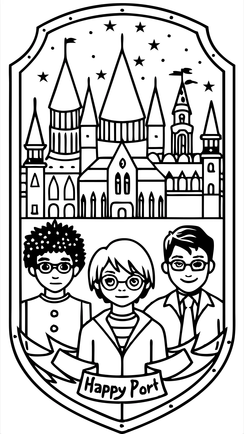 coloriages Harry Potter PDF imprimable